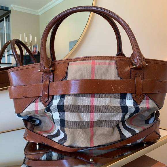 Burberry Two Handle Classic Check Bag: Price Firm - Picture 4 of 8